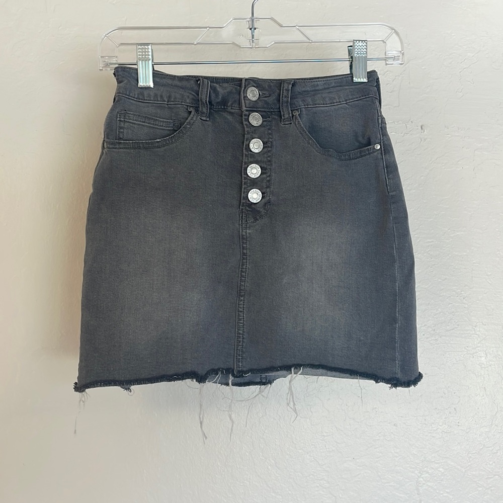 Gray Denim PacSun Skirt